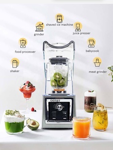 Blender makanan dapur penggiling buah Juicer es Smoothie Blender dengan 6 Pisau peredam bising lambat penggiling penghancur dinding membuat tidak berisik - Product Image 6