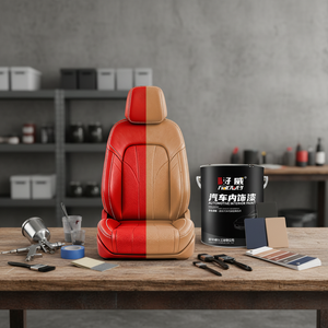 Pintura de Cuero Personalizable Haowei PG-S para Asientos de Coche y Abrigos, Revestimiento Líquido en Aerosol Negro - Product Image 1