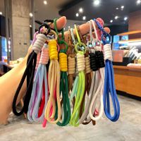 Lanière de poignet en nylon tressé coloré en gros avec mousqueton pour clés, badges d'identification, téléphones portables – Multifonctionnelle et portable