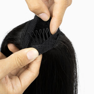 ผมหางม้าต่อสำหรับผู้หญิงผิวดำผมหางม้ายาวบราซิลเลียนทำจากผมหางม้าสีธรรมชาติดีไซน์ใหม่ - Product Image 3