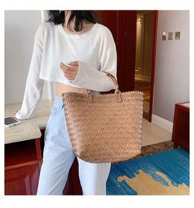 Bolso de mano de plástico estilo vintage imitación paja marina, cesta de playa para mujer, moda y viajes, novedad 2023, gran oferta - Product Image 4