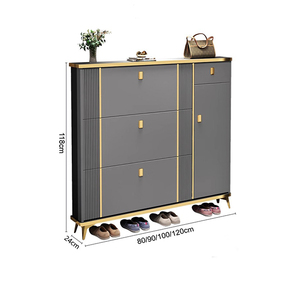 Gabinete delgado de almacenamiento Gabinete multicapa Almacenamiento de zapatos Nuevo gabinete de zapatos giratorio moderno simple - Product Image 6