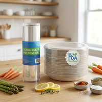 Film polyoléfine POF certifié CE et FDA, haute brillance, recyclable, anti-buée, sans contamination, pour emballage hermétique de boîtes de pâtes