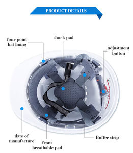 صنع في الصين معدات حماية شخصية-قبعات صلبة لمواقع البناء - Product Image 5