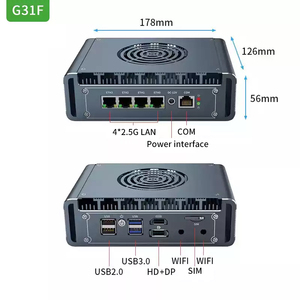 มินิพีซีอุตสาหกรรม BKHD รุ่น N300 J6412 J5005 7305 4 LAN 6 LAN 2.5G อุปกรณ์เครือข่าย คอมพิวเตอร์ขอบเครือข่าย - Product Image 5