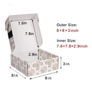 Wholesale Customization Fashion Exquisite <b>Corrugated</b> <b>Paper</b> Shipping Gift Box With Your Own Logo - Product Image 2