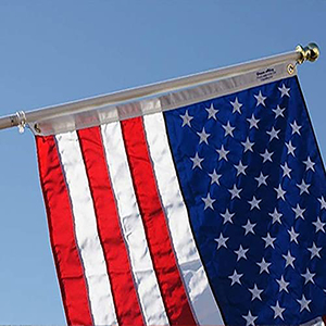 Kit de mât de drapeau 6 pieds Enchevêtrement Free Spinning Flag Pole et support Heavy Duty Flagpole Outdoor House & Porch Use - Product Image 6