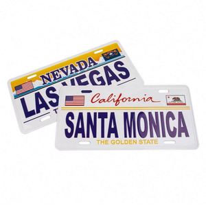 Placa de Matrícula de Metal Personalizada Barata, Placa de Matrícula de Coche con Número en Relieve - Product Image 3