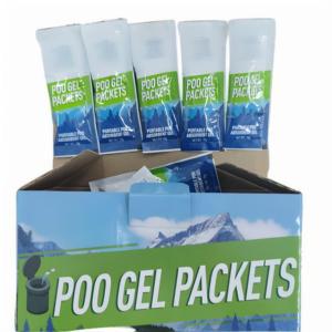 Toilet portabel bubuk 60 paket darurat polimer Poo Gel kotoran urin memperkuat penghilang bau penyerap untuk berkemah mendaki - Product Image 1