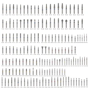 Fornecimento de fábrica Baistra 5 pçs/kit todos os tamanhos brocas de diamante dental