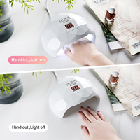 Lampe de séchage UV LED pour ongles CM.NAIL CM-I8 Plus 36W, portable, pour usage domestique, en plastique ABS PC, longueurs d'onde 365/405nm, garantie 1 an