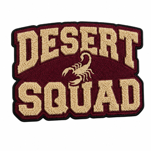 Customized Personalized Sew/Iron On Chenille Patches Multicoloured Custom Logo Chenille Patch - Product Image 4