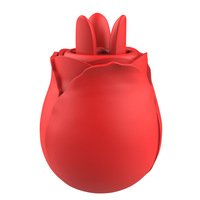 7 Vibrationsmodi und 3-Schritt-Saugfunktion 2-in-1 Rosen-Vibrator Sexspielzeug für Frauen Masturbation Dreizungen-Massagegerät