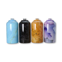 Flacon de parfum OEM Nouvelle arrivée Rose Bleu Poudre Fleur Couleur Oud Verre givré Pompe Ronde Goutte à goutte 150ml 100ml Flacon de parfum