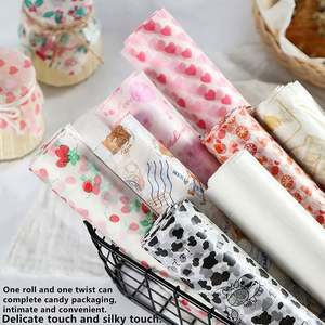 Custom Design Printed Food Grade Kraft Greaseproof Paper Wrapping Paper for Packaging - Product Image 2