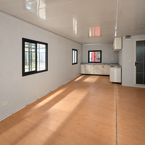 Casa Container Espandibile Grigia con Telaio Nero, Casa Modulare a Doppia Ala, Cabina per Tenuta Agricola Mediterranea (Olivera), Vendita all'Ingrosso OEM - Product Image 2