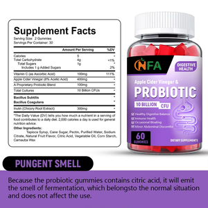 Gommes au vinaigre de cidre de pomme de forme carrée de haute qualité Suppléments alimentaires sains pour l'équilibre du PH pour adultes - Product Image 6