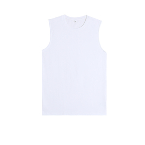 Débardeur unisexe ample en coton lourd 230g, style printemps-été, col étroit, épaules larges, logo personnalisable, couleur unie - Product Image 5