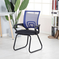 Chaise de bureau ergonomique moderne en maille avec hauteur réglable et fonction pivotante pour utilisation informatique/conférence - Chaise pour personnel et étudiants