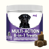 Complément alimentaire multivitaminé 8-en-1 pour chiens, marque privée OEM, 120 comprimés à croquer pour la santé des animaux de compagnie