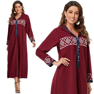Wholesale Dubai Turkish Muslim Clothing Middle East Robe Long Sleeve Muslim Clothing