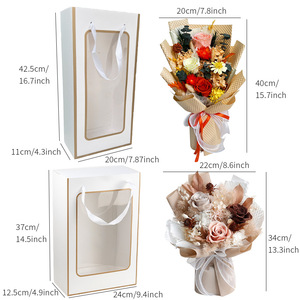 Mazzi di Natale personalizzati decorazione fiori di <span class=keywords><strong>Rose</strong></span> fiori secchi Bouquet <span class=keywords><strong>con</strong></span> scatola regalo <span class=keywords><strong>decorazioni</strong></span> per la casa Bouquet di fiori di <span class=keywords><strong>Rose</strong></span> naturali - Product Image 4