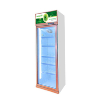 Supermarché construit en 2 portes en verre refroidisseur de boissons Pepsi réfrigérateur bouteille réfrigérateur