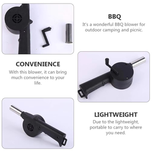 Wholesale Hand <b>BBQ</b> Fan Outdoor Air Blower Manual Crank Barbecue Picnic Camping <b>Tools</b> - Product Image 3