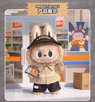 Pour POP MART Officiel 100% Labuub Naughty Cashier Vinyl Face Doll Plush Toy Labubu Mystery Boxes