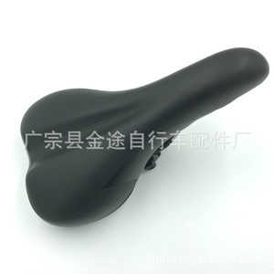 Sillín de Bicicleta Jintu con Diseño Cóncavo y Rebote Cómodo para Bicicleta de Montaña y Carretera, Unisex para Adultos, Negro con Detalles en Color - Product Image 2