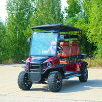 Voiturette de golf électrique 4 places 72V en acier et plastique, buggy tout-terrain chinois, certifiée CEE et DOT, 30-50 km/h, autonomie 90 km