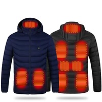 Veste chauffante rembourrée pour homme, rechargeable par USB, taille 6XL, pour la chasse et le camping en plein air, avec batterie externe intégrée – Offre Spéciale Hiver