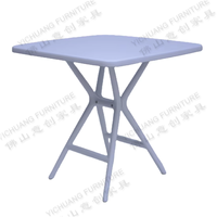 Thé et table basse en plastique blanc moderne pour le jardin à manger l'utilisation de l'hôtel