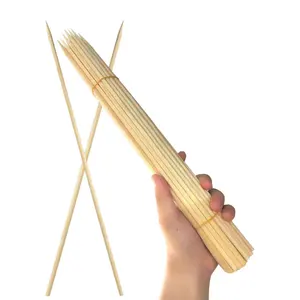 Competitive Price Bamboo Sticks High Quality BBQ Barbecue Kebab Grill Skewers Garden Bamboo Stakes for Plants Orchid