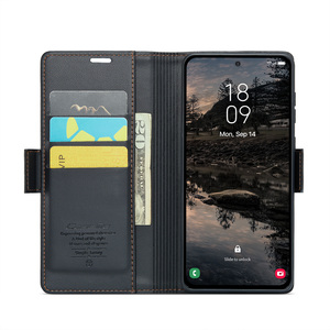 Caseme 023เคสฝาพับหนัง PU มีกระเป๋าเงินและขาตั้งสำหรับ Samsung Galaxy S25 - Product Image 2