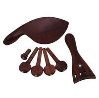 Rosewood 4/4 Violin Accessories Kit for Violin Stringed Instrument Accessories 7pcs/set