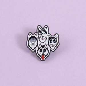 Al por mayor: Broches de metal fundido de níquel negro, estilo caricatura, de la <span class=keywords><strong>serie</strong></span> musical KI SS Band, insignias de recuerdo para ropa - Product Image 2