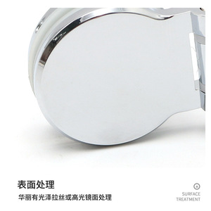 Stainless Steel Glass Door <b>Hinge</b> 3 Hole 180 Degree Opening Minimalist Design Cabinet Bracket <b>Folding</b> Door Connector - Product Image 2