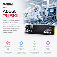 PUSKILL الأصلي 3 د ناند فلاش M.2 NVMe PCIe ، محرك الحالة الصلبة الداخلي لسطح المكتب OEM