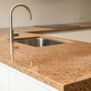 Dalle de granit rose Salisbury poli, moderne et de qualité supérieure, taillée sur mesure, durable pour cuisine, salle de bain et extérieur - Product Image 3
