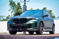 Kit carrosserie en fibre de carbone sèche style TAKD pour BMW X5 G05/G18 LCI (2024) - Lame avant/Jupes latérales/Diffuseur arrière/Ailes/Aileron