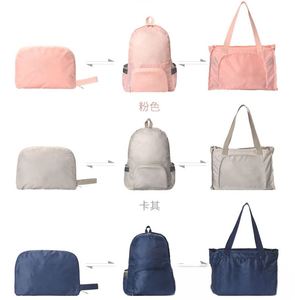 Versatile Folding Dualshoulder <b>Backpack</b> for Sports Outdoor Leisure Waterresistant Adsprintable Polyester Bag - Product Image 4