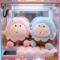 Peluche Mouton 8 pouces, motif dessin animé, douce et moelleuse, avec expression mignonne, pour machine à griffes