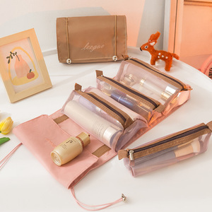 大容量网布化妆袋储物袋防水批发旅行袋定制女士化妆包 - Product Image 4