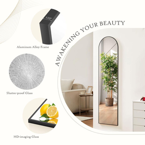 Custom Self-Adhesive Full-Length Frameless <b>Wall</b> <b>Mirror</b> Tiles Clear Modern Style for Home Decor for Bedroom & Living Room - Product Image 4