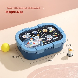 Nouvelle boîte à lunch créative à motifs de dessins animés, hermétique et compatible micro-ondes, avec compartiments, pour 2026 - Product Image 5