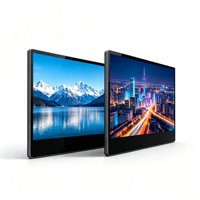 Pantalla LCD Publicitaria de 15.6/18.5/21.5/23.8/27 Pulgadas para Colgar en la Pared, Menú Digital con Wifi para Restaurantes de Comida Rápida y Cafeterías