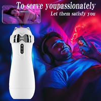 Masturbateur masculin intelligent OEM entièrement automatique avec aspiration, vibration, lecture vocale, Bluetooth, gaine vaginale et contrôle par application