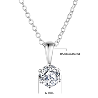 Collier pendentif en moissanite, collier tennis en moissanite, collier géorgien en moissanite