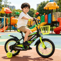 Vélo pour enfants en acier à haute teneur en carbone, avec protection complète de la chaîne, pédales antidérapantes, cadeau idéal pour le premier vélo des enfants